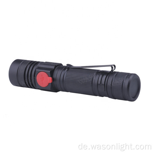 Neuankömmling EDC Dual Micro USB wiederaufladbare starke leichte Fleshlight Linterna einstellbarer Fokus High Beam Torch LED Taschenlampe